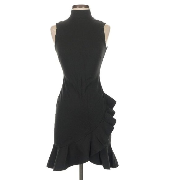 Alexis Giya Ruffle Mini Dress Size XS Black - Picture 4 of 6